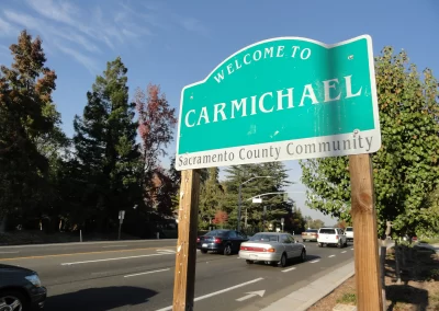 welcome to carmichael sign