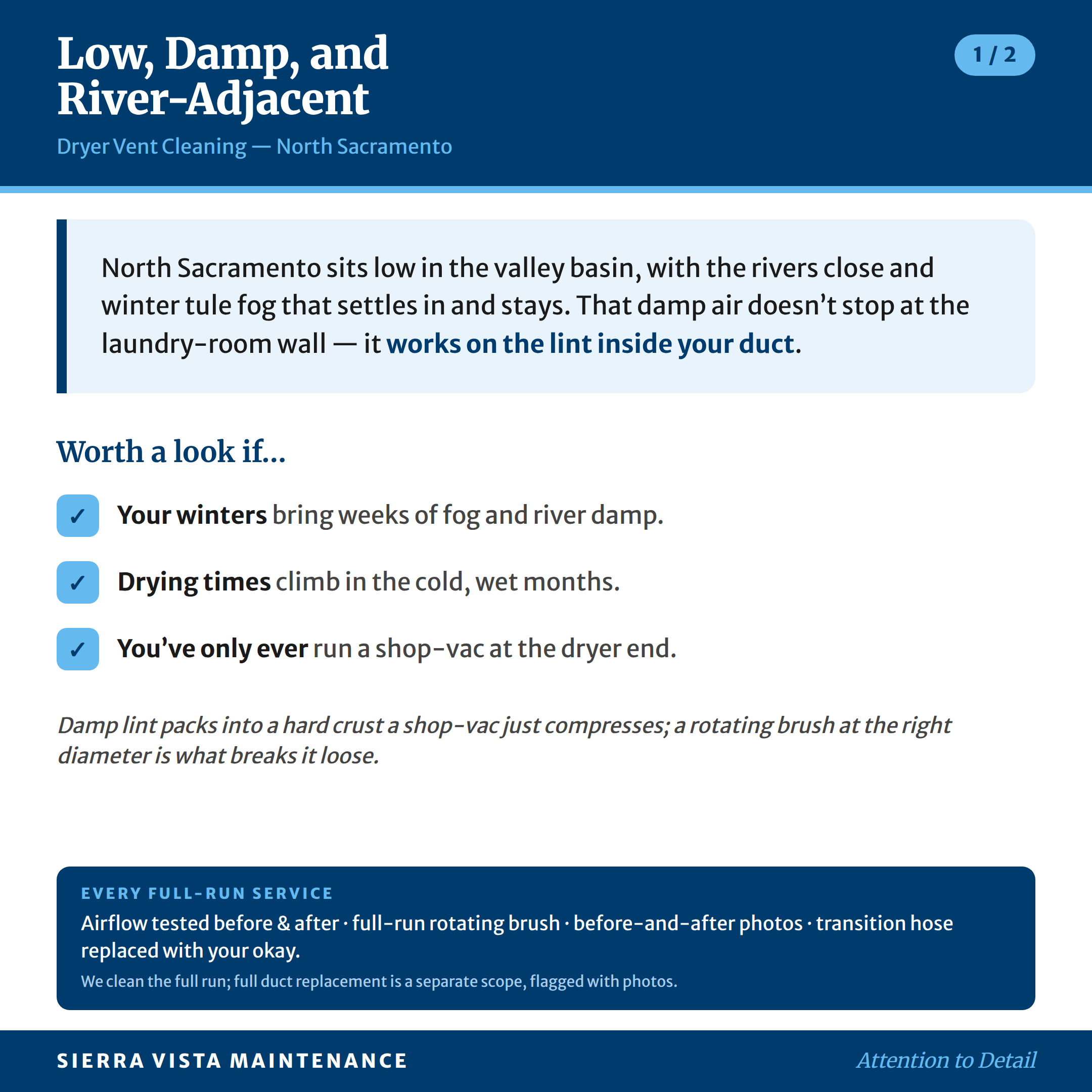 dryer-vent-cleaning-north-sacramento-area-factsheet-1 North Sacramento Dryer Vent Maintenance: River Dampness & Fog