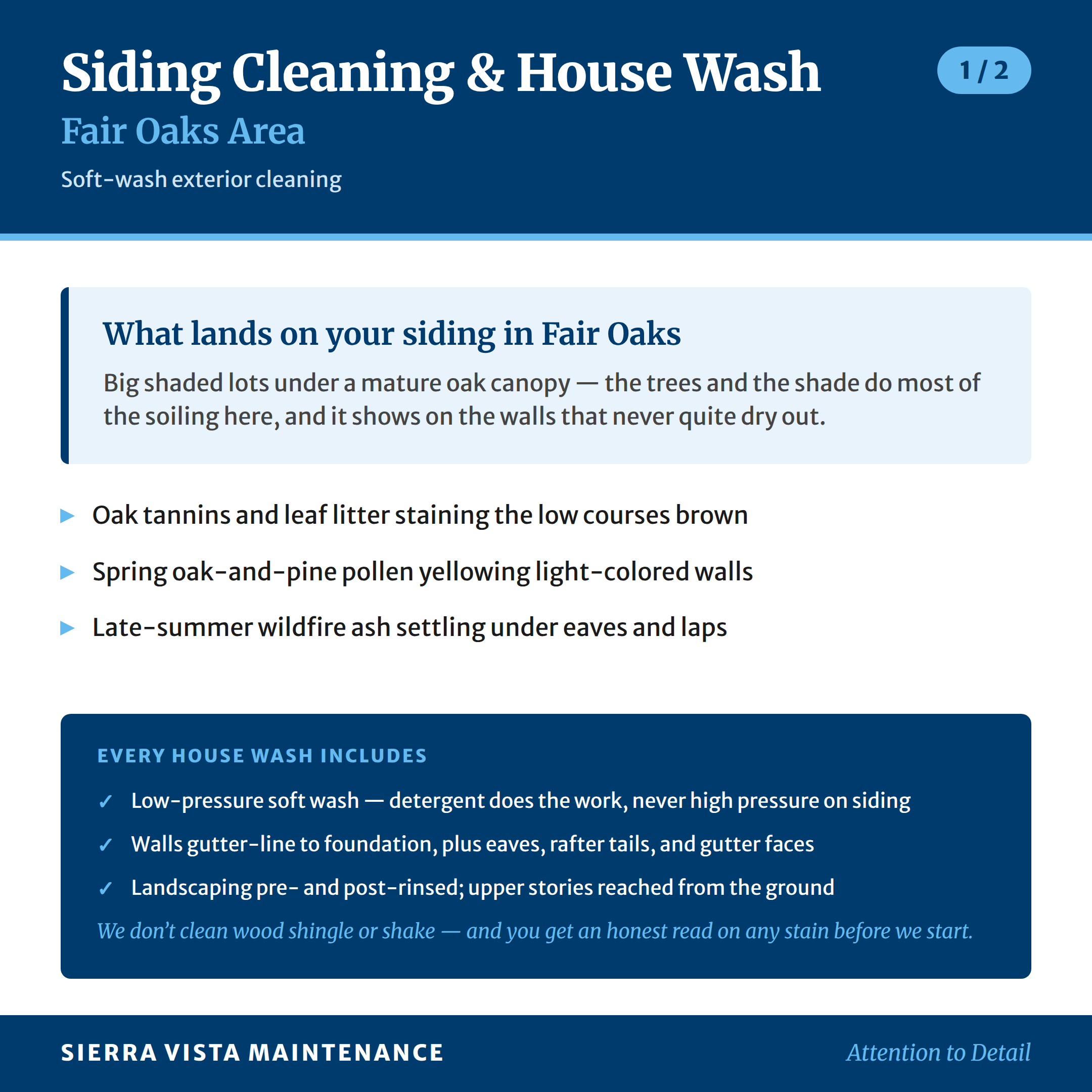 What lands on your siding in Fair Oaks, Orangevale & Citrus Heights