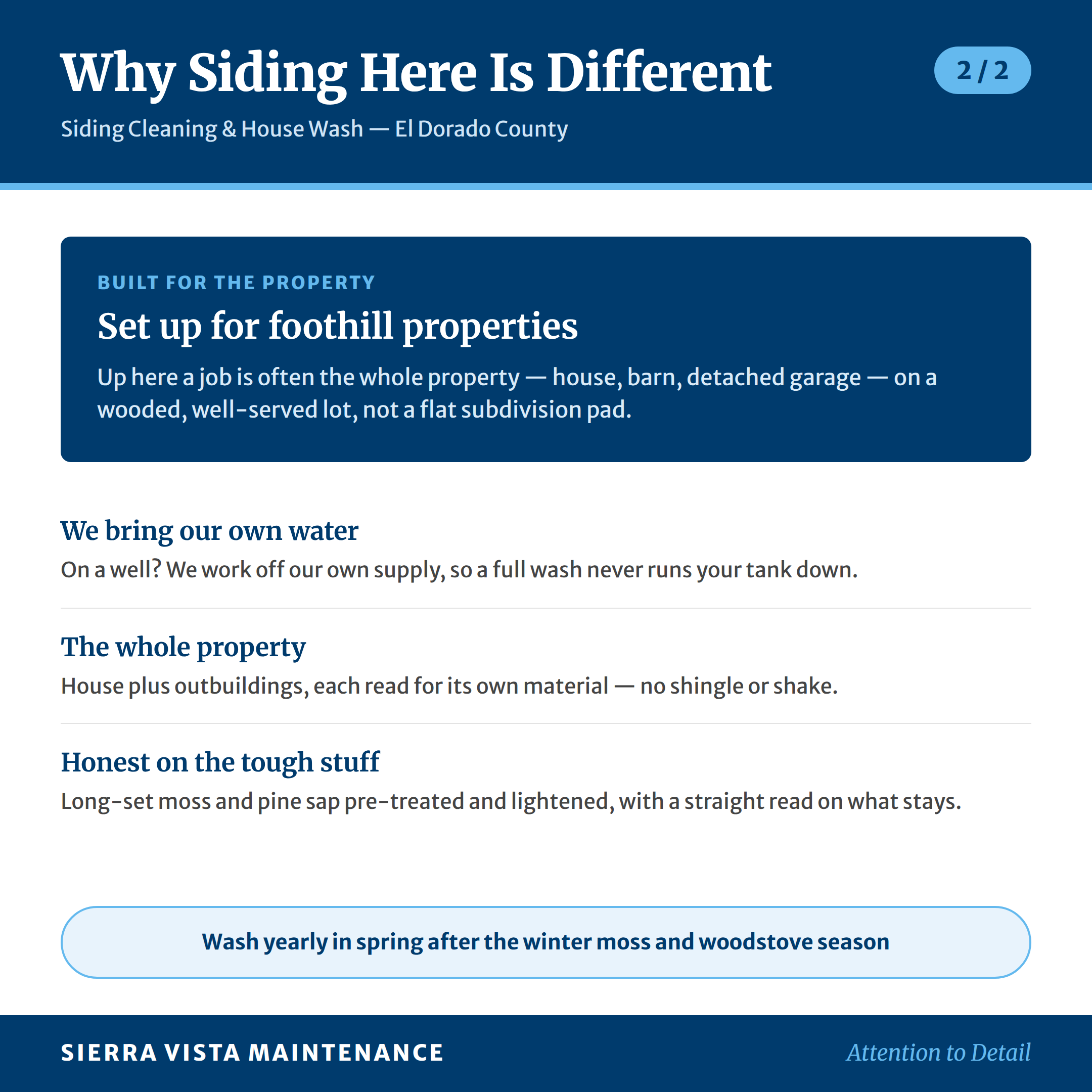 Placerville, El Dorado County: Why Siding Here Is Different