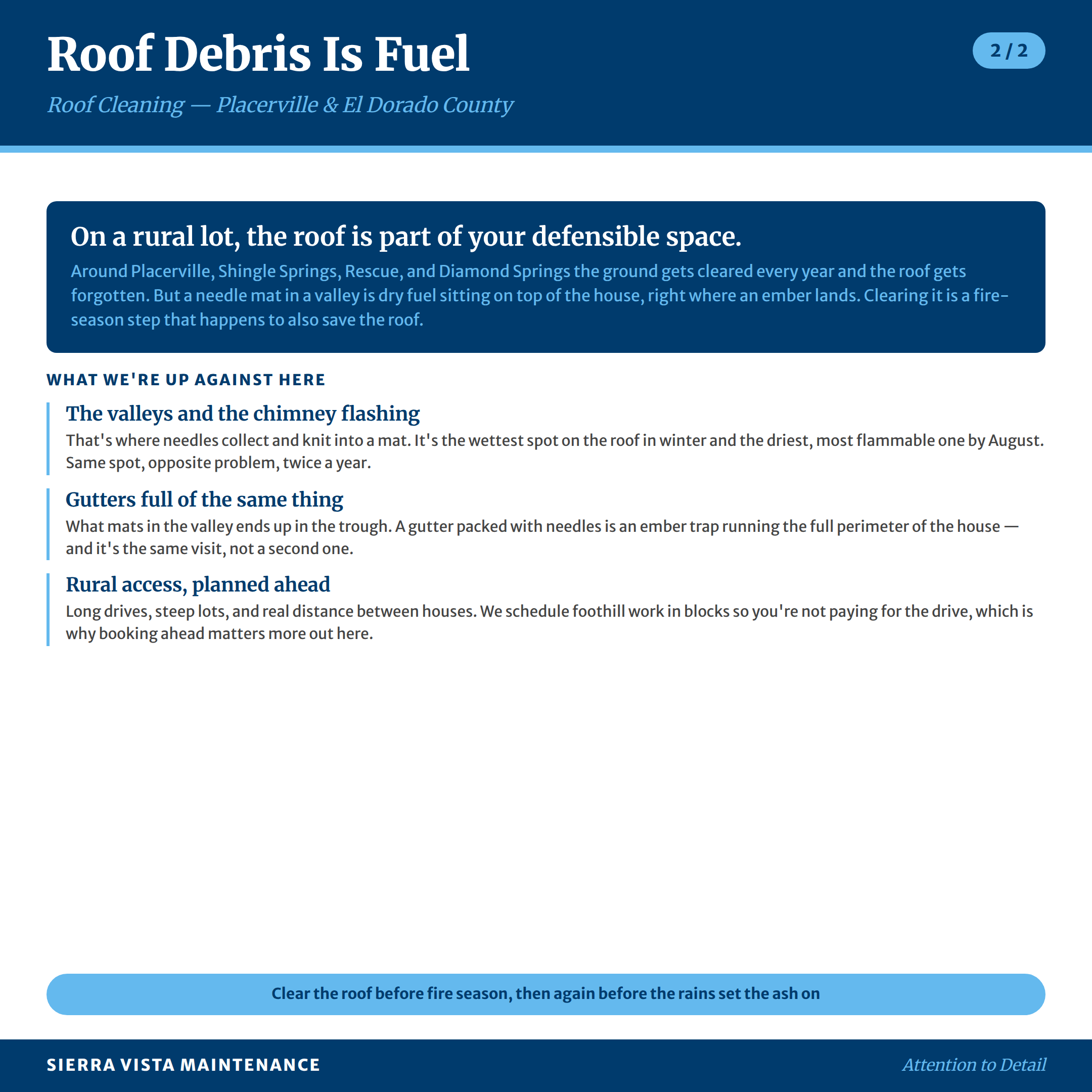 Roof Cleaning in Placerville, Shingle Springs, Rescue and Diamond Springs: What we're up against