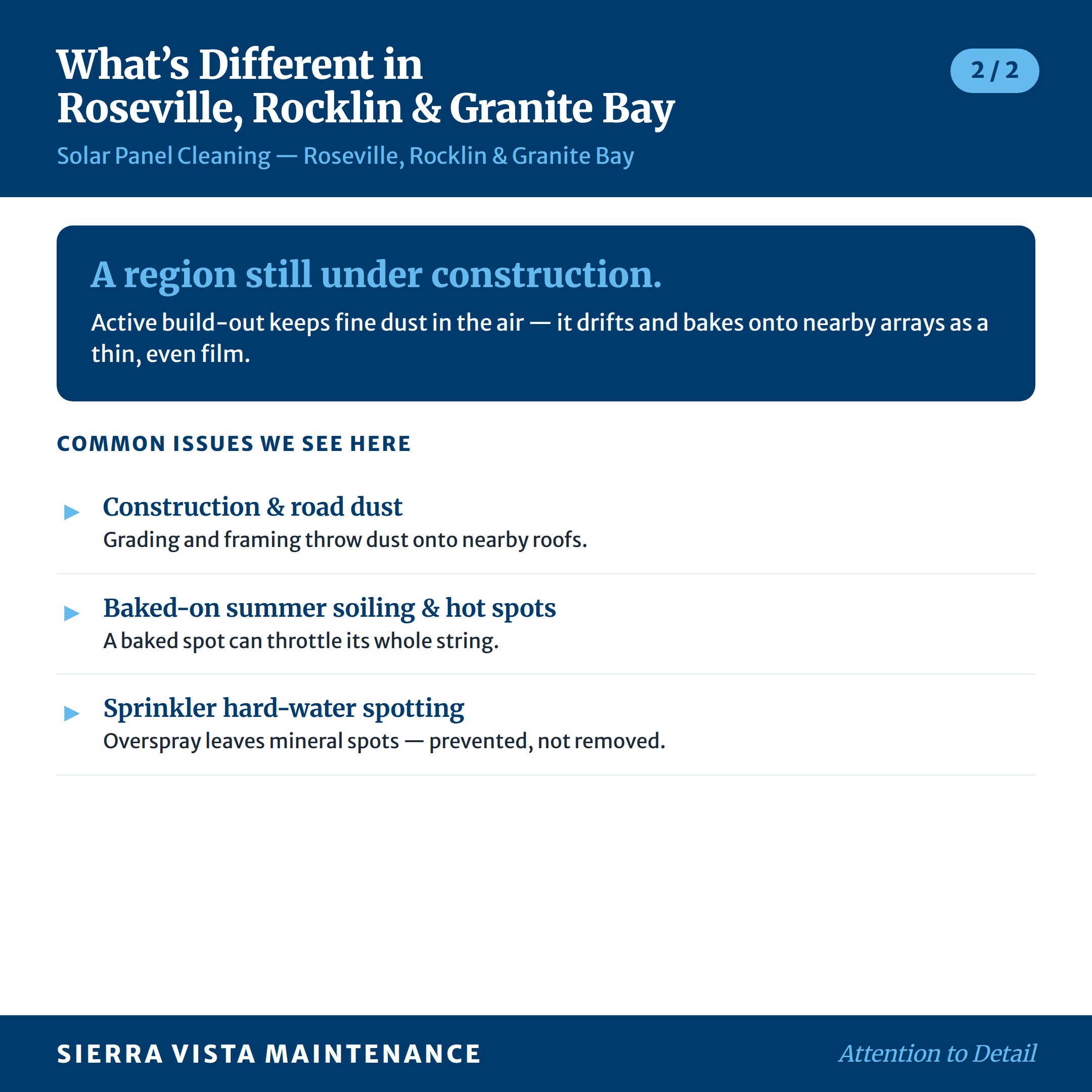 Common Issues We See for Solar Panels in Roseville, Rocklin & Granite Bay